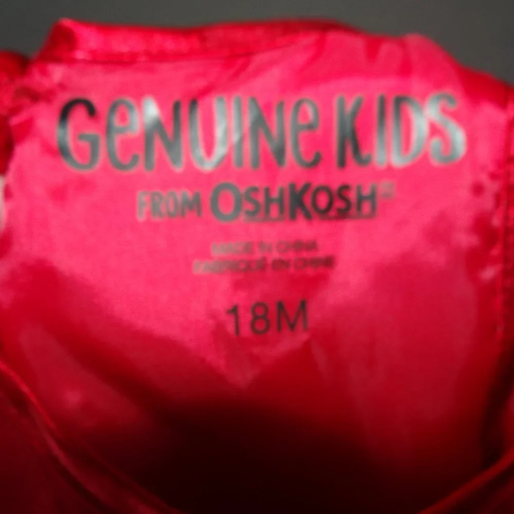 Genuine Kids Glittery Red Holiday / Christmas / Special Occasion Dress 18 Mo.